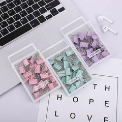 25pcs Colorful Binder Clips for Document Organization