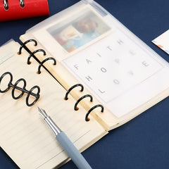 4pcs 3-Ring Metal Binder Snap Buckle Travel Diary Photo Album