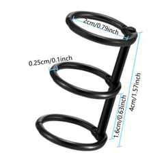 4pcs 3-Ring Metal Binder Snap Buckle Travel Diary Photo Album