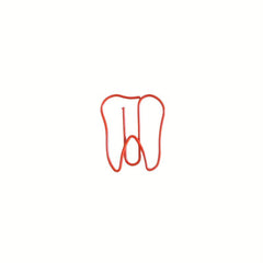 10pcs Dental Shaped Paper Clips Mixed Teeth Bookmarks Metal Document Organi