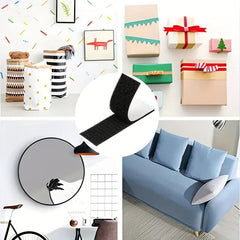 10pcs Heavy Duty Mounting Tape Hook & Loop Strips Indoor Outdoor