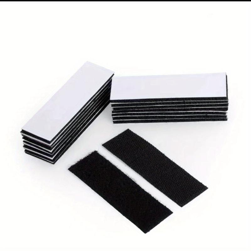 10pcs Heavy Duty Mounting Tape Hook & Loop Strips Indoor Outdoor