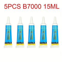 5PCS B7000 Adhesive For Mobile Phone Repair Transparent DIY Glue 15ML