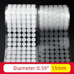 500pcs Waterproof Round Backed Double Sided Adhesive Tape