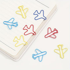 20pcs Rainbow Heart Shaped Paper Clips for Office and School Supplies