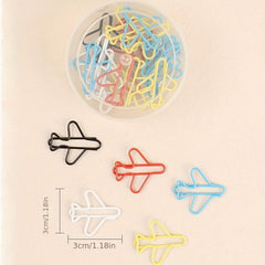 20pcs Rainbow Heart Shaped Paper Clips for Office and School Supplies