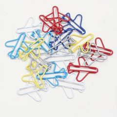 20pcs Rainbow Heart Shaped Paper Clips for Office and School Supplies