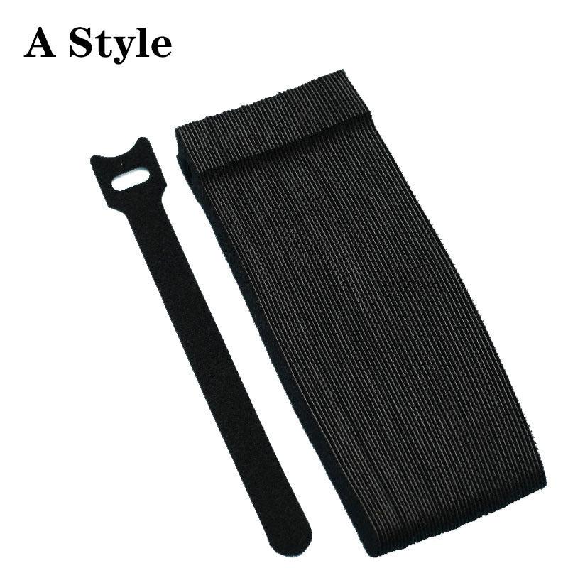 50pcs Nylon Strap Cable Ties Reusable Self Adhesive Tapes