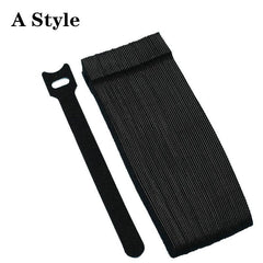 50pcs Nylon Strap Cable Ties Reusable Self Adhesive Tapes
