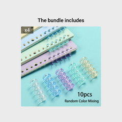 Plastic Transparent Notebook Loose Leaf Ring Up To 100 Sheets