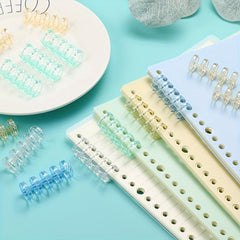 Plastic Transparent Notebook Loose Leaf Ring Up To 100 Sheets