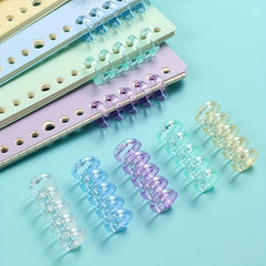 Plastic Transparent Notebook Loose Leaf Ring Up To 100 Sheets