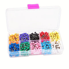 600pcs Plastic Pin Map Office Cork Board Press Nail