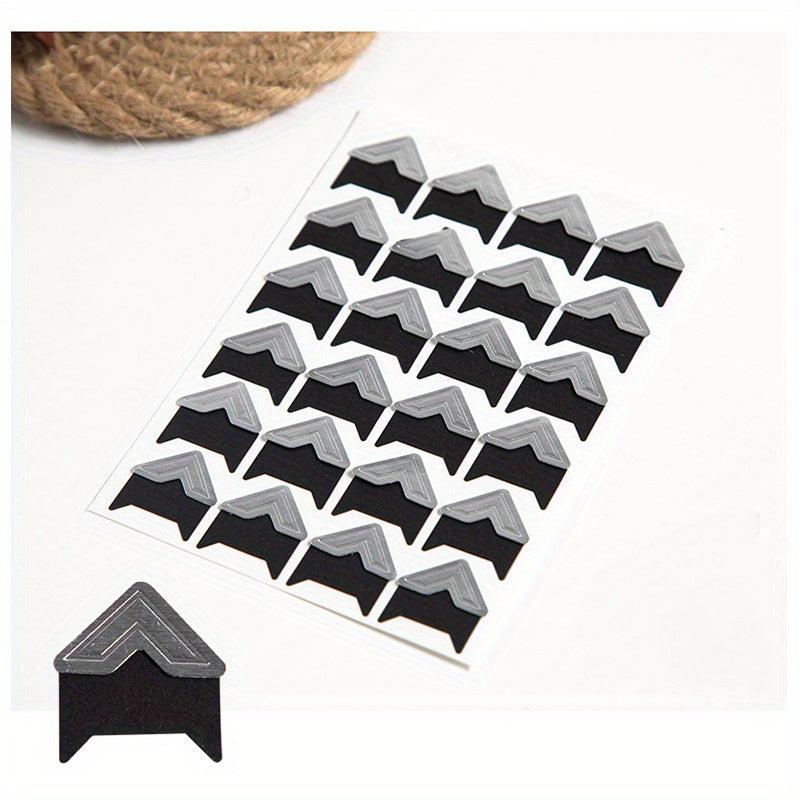 3 Sheets 72pcs Photo Corner Stickers Album Accessories DIY Corner Stickers