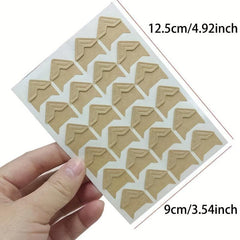 3 Sheets 72pcs Photo Corner Stickers Album Accessories DIY Corner Stickers
