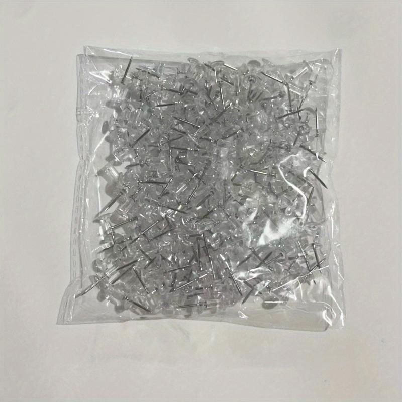 200pcs Small Transparent Plastic Nail Photo Wall Picture Deco Pushpins