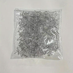 200pcs Small Transparent Plastic Nail Photo Wall Picture Deco Pushpins
