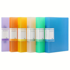 A5 2 Hole Folder Transparent Perforated Loose Leaf Folder