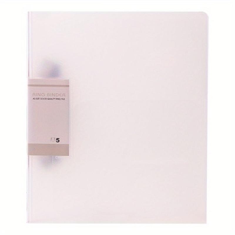A5 2 Hole Folder Transparent Perforated Loose Leaf Folder