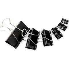 100pcs Binder Clips Paper Clamps Assorted Sizes 6 Sizes In A Pack