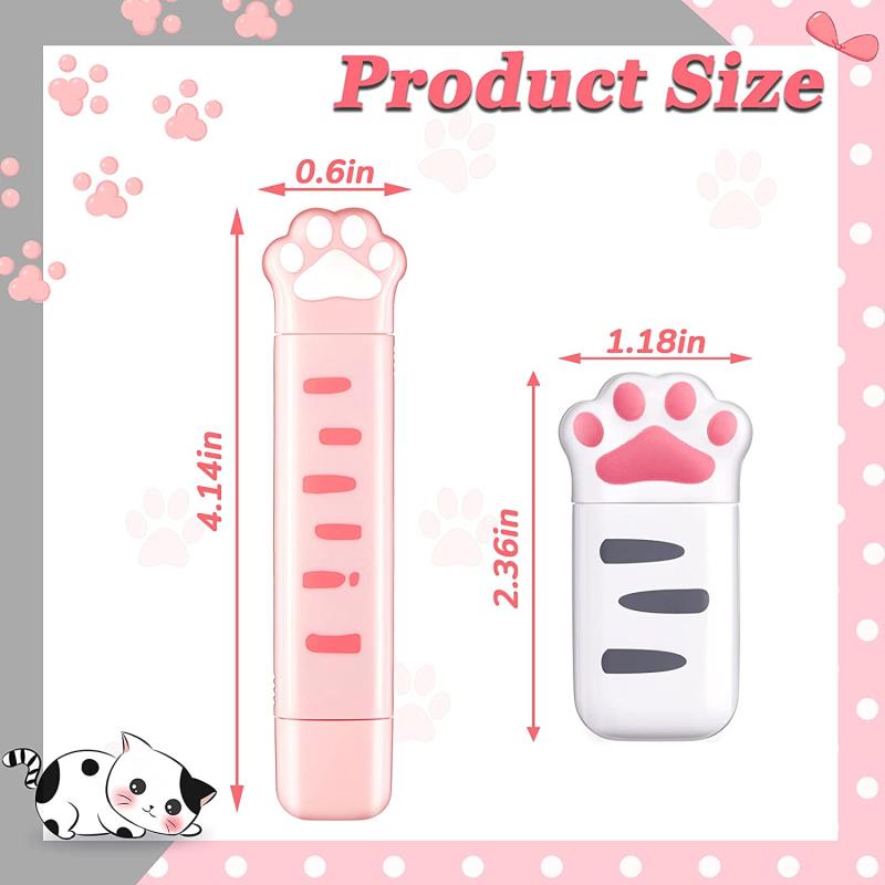 Cat Paw Dual Tips Correction Tape & Adhesive Glue 2 In 1