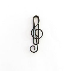 20pcs Colorful Musical Note Paper Clip Bookmark Stationery
