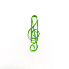 20pcs Colorful Musical Note Paper Clip Bookmark Stationery