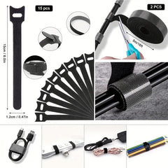 173 Pcs Cable Management Organizer Kit w/ Cable Sleeve, Clips & Ties