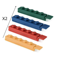 8pcs Large Building Block Snack Sealing Clips, Puzzle Plastic Bag Clip