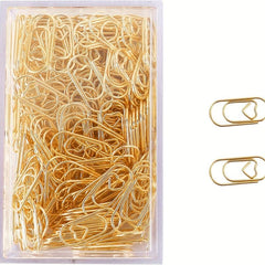 100pcs Mini Smooth Steel Heart Shaped Paperclips 0.79 Inch