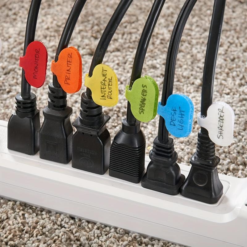 8 Pack Hook And Loop Stickers Cable Network Classification
