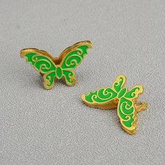 2pcs Metallic Butterfly Binder Clips 5.08cm for Office, School and Home