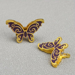 2pcs Metallic Butterfly Binder Clips 5.08cm for Office, School and Home