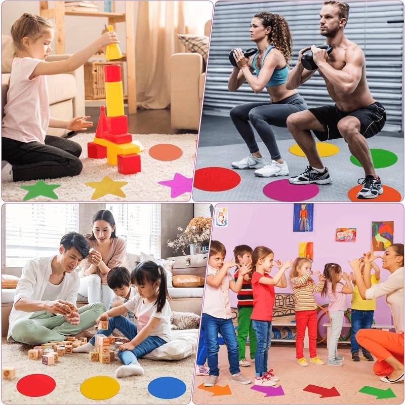 24 Carpet Markers & 10 Magic Spot Markers for Seating & Social Distancing