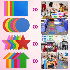 24 Carpet Markers & 10 Magic Spot Markers for Seating & Social Distancing