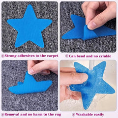 24 Carpet Markers & 10 Magic Spot Markers for Seating & Social Distancing