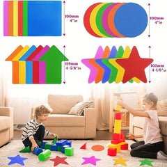 24 Carpet Markers & 10 Magic Spot Markers for Seating & Social Distancing