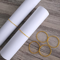 600pcs Yellow Adjustable Elastic Rubber Rings