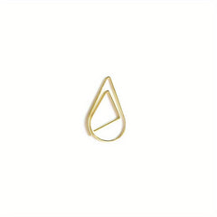 20pcs Colorful Drop Shaped Paperclips for Office & School