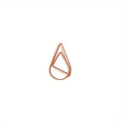 20pcs Colorful Drop Shaped Paperclips for Office & School