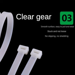 100mm Nylon Cable Ties 100pcs Pack Self-locking Plastic Binding
