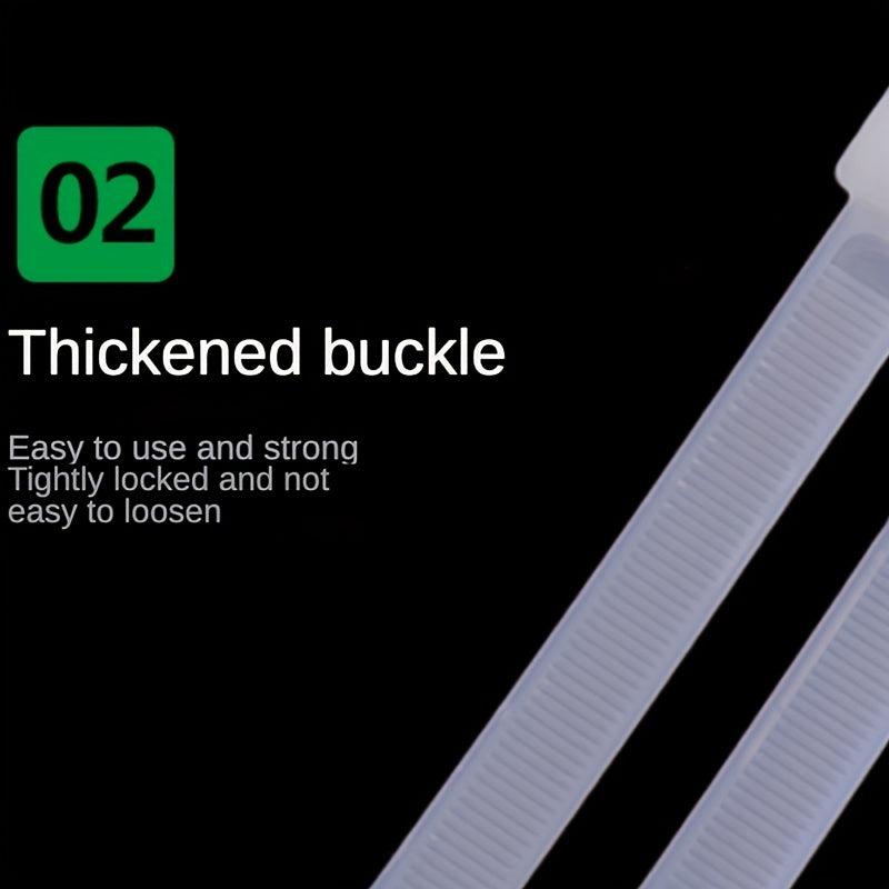 100mm Nylon Cable Ties 100pcs Pack Self-locking Plastic Binding