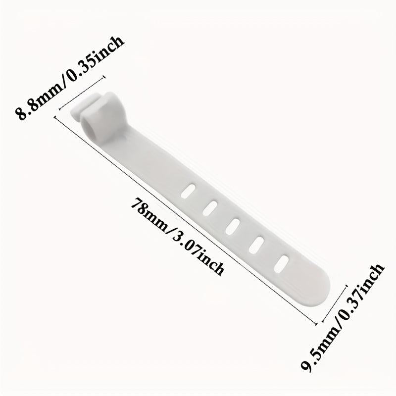 Silicone Cable Management Device with Fixed Buckle for Data Cable Storage