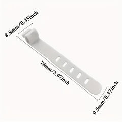 Silicone Cable Management Device with Fixed Buckle for Data Cable Storage