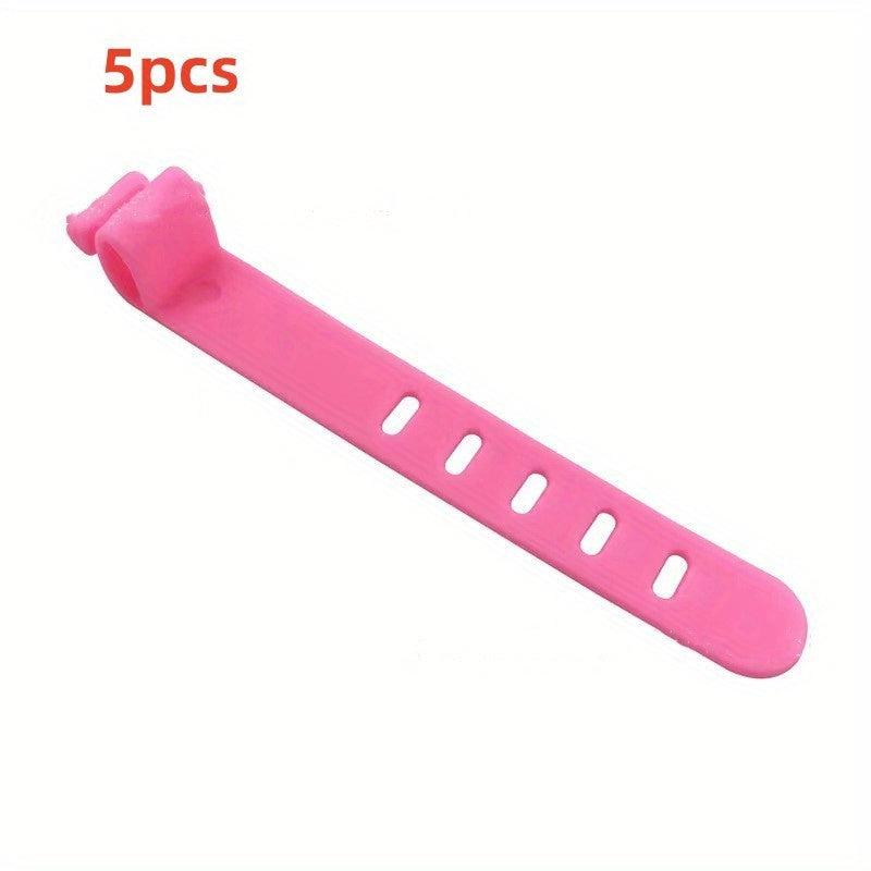 Silicone Cable Management Device with Fixed Buckle for Data Cable Storage