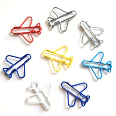 10pcs Airplane Paper Clips for School Office Supplies