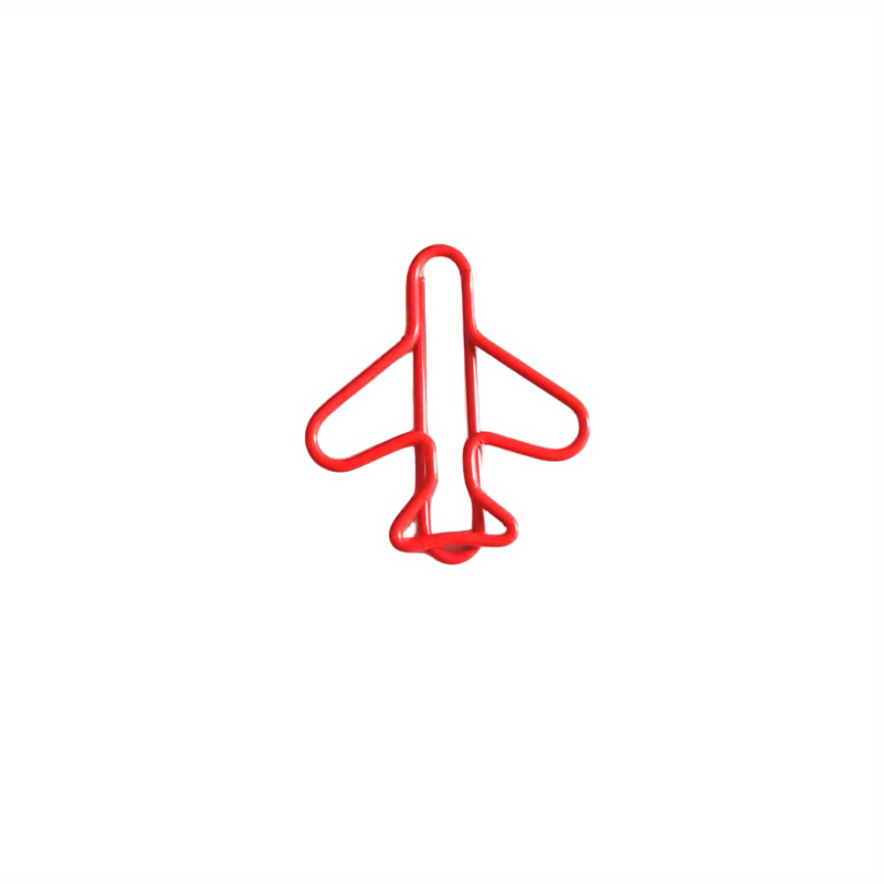 10pcs Airplane Paper Clips for School Office Supplies