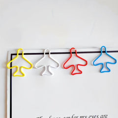 10pcs Airplane Paper Clips for School Office Supplies