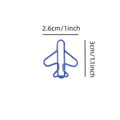 10pcs Airplane Paper Clips for School Office Supplies