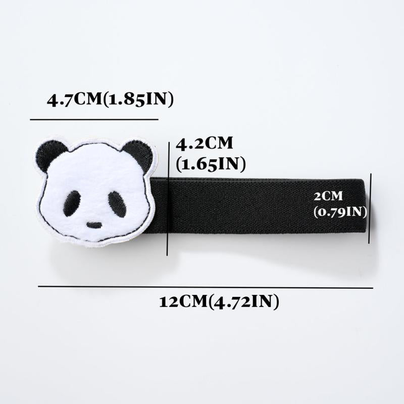 3pcs Panda Strap Cords with Pen Holders Versatile Elastic Straps